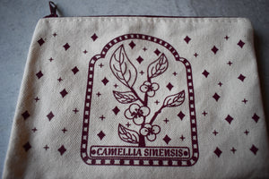 Camellia Sinensis (Tea Plant) Zipper Pouch