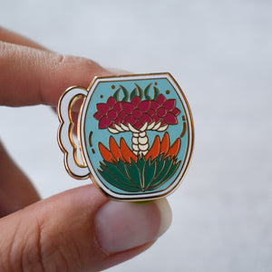 Blooming Tea Enamel Pin