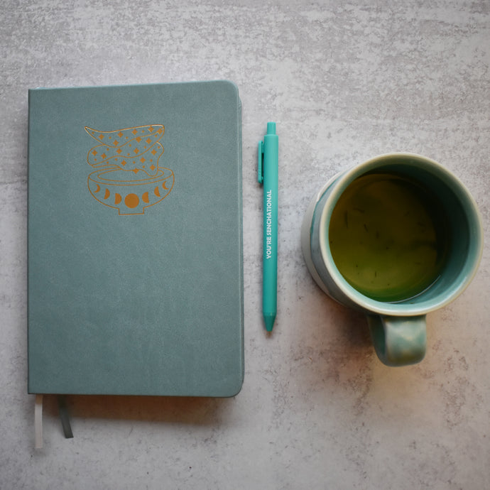 Magical Matcha Dot Grid Notebook