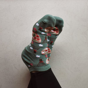 Strawberry Matcha Ankle Socks